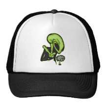Aliens Love Brain Food Trucker Hats