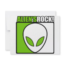 Aliens Rock! Custom Invite
