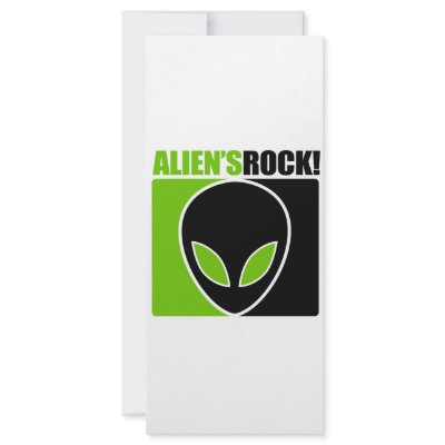 Aliens Rock! Rack Card Template by designs_that_rock