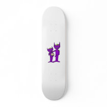 aliens say happy birthday custom skate board