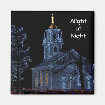 Alight at Night - Upper Canada Village Fridge Magnets
