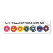 aligned chakras Bumper Sticker