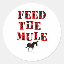 Alimentez la mule Johan Franzen Autocollant Rond