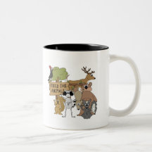 Alimentez les animaux tasses à café