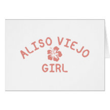 Aliso Viejo Pink Girl Greeting Cards