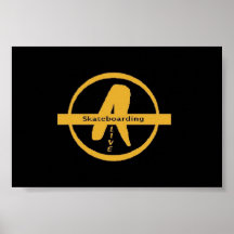 Alive Skateboarding  Poster
