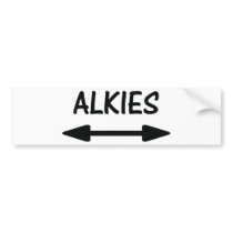 alkies icon bumper stickers