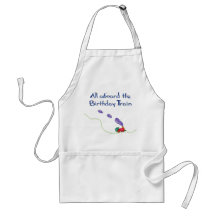 All Aboard the Birthday Train Apron