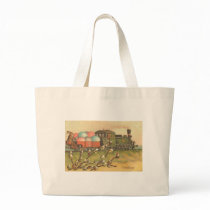 All Aboard ! The Easter Train ! Canvas Bags