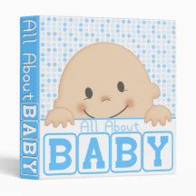 All About Baby (Blue) Vinyl Binder