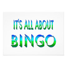 All About Bingo Invitation
