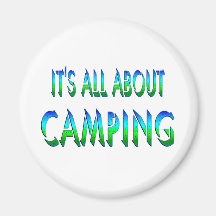 All About Camping Fridge Magnets