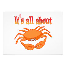All About Crab Personalized Invite