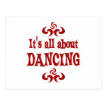 ALL ABOUT DANCING POST CARD