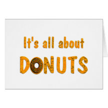 All About Doughnuts Greeting Card