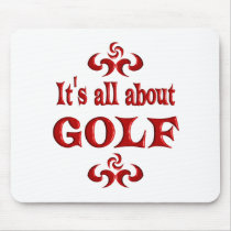 ALL ABOUT GOLF MOUSE PAD