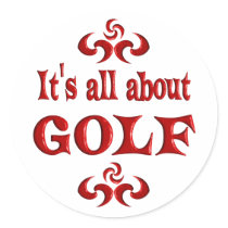 ALL ABOUT GOLF STICKER