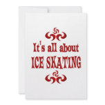 ALL ABOUT ICE SKATING PERSONALIZED INVITE