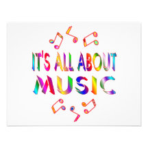 All About Music Personalized Invitations