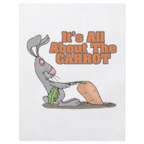all about the carrot funny bunny rabbit cartoon custom flyer