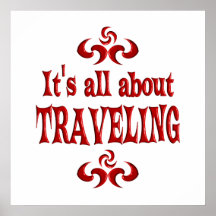 ALL ABOUT TRAVELING POSTER