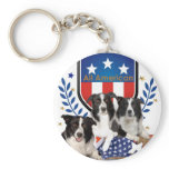 All American Border Collie Gifts Key Chain