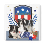 All American Border Collie Gifts Fridge Magnets