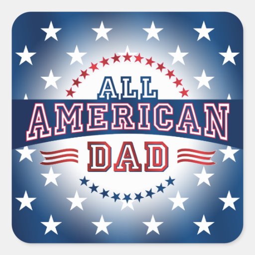 All-American Dad Sticker