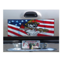 All American Firefighter Postcards