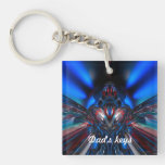 All American key chain Square Acrylic Key Chain