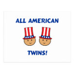 All American Twins Post Cards
