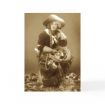 All-Around Cowgirl Greeting Card