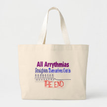 All arrhythmias straighten themselves out END Canvas Bag