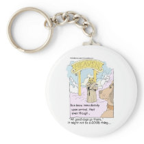 All Cats Go To Heaven? Funny Gifts & Tees Key Chain