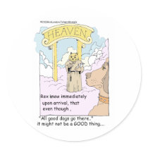 All Cats Go To Heaven? Funny Gifts & Tees Stickers