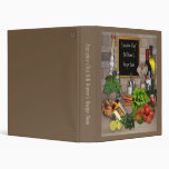 All customizable Kitchen Vinyl Binder