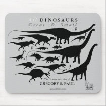 All Dinosaurs Great & Small Mousepad Gregory Paul