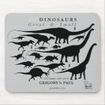 All Dinosaurs Great & Small Mousepad Gregory Paul