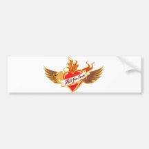 All for love bumper stickers