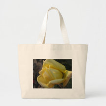 All for love yellow rose tote bag