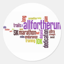 All For The Run Products Stickers
