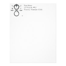 All Gods Universal Power Monochrome Symbol Custom Letterhead