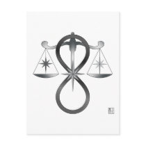 All Gods Universal Power Monochrome Symbol Post Cards