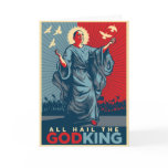 All Hail the God-King Personalized Greeting Card
