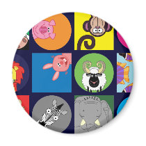 ALL HAPPY ANIMALS FRIDGE MAGNETS