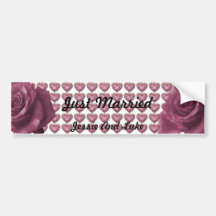 "All Hearts And Roses"Car bumper sticker"*