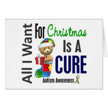 All I Want For Christmas Autism Card