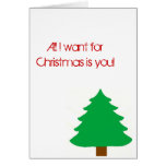 All I want for Christmas is you! christmas card