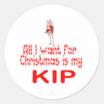 All I want Kip Round Sticker