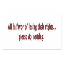 All in favour of losing their rights....